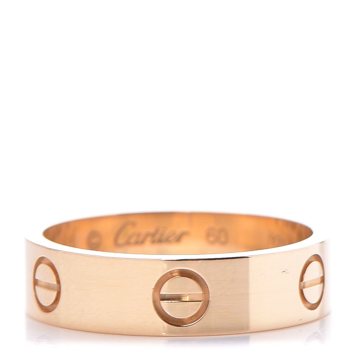 Cartier 18K Yellow Gold 5.5mm LOVE Ring 60 9.25 1 of 5