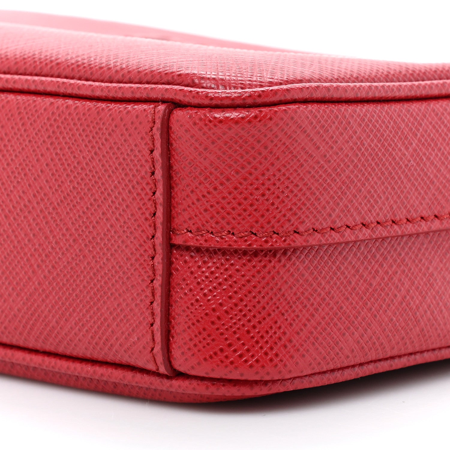 Prada Saffiano Lux Small Camera Crossbody Bag Fuoco 7 of 8