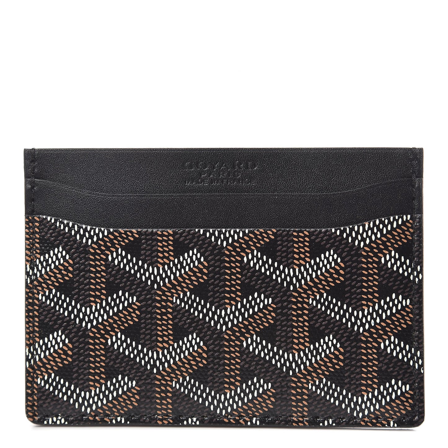 Goyardine Saint Sulpice Card Holder Black