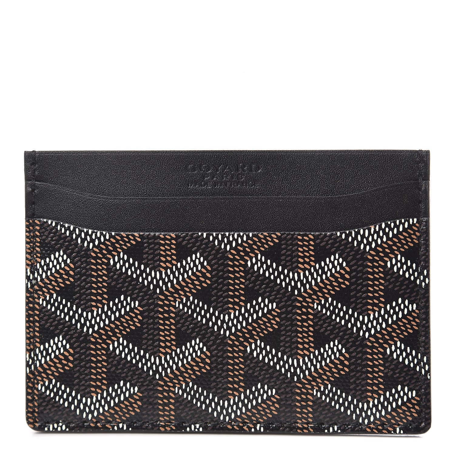 Goyard Goyardine Saint Sulpice Card Holder Black 1 of 7