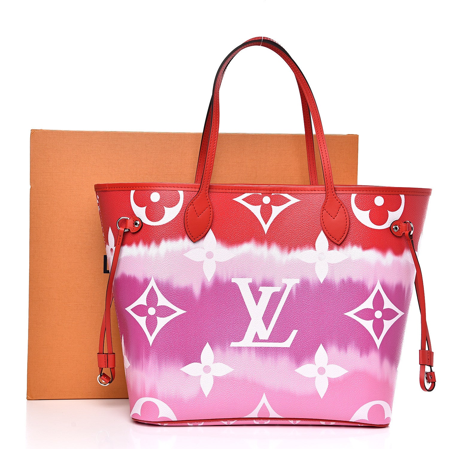 Louis Vuitton Monogram Escale Neverfull MM Rouge 10 of 10