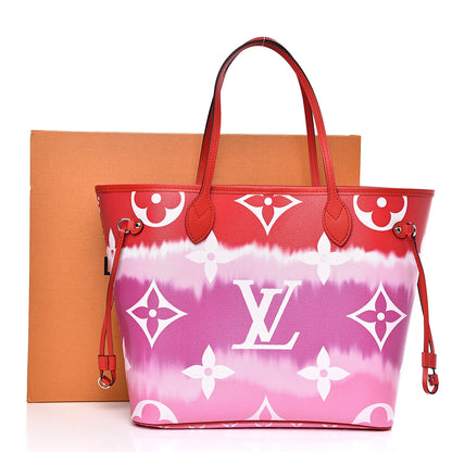 Louis Vuitton Monogram Escale Neverfull MM Rouge 10 of 10