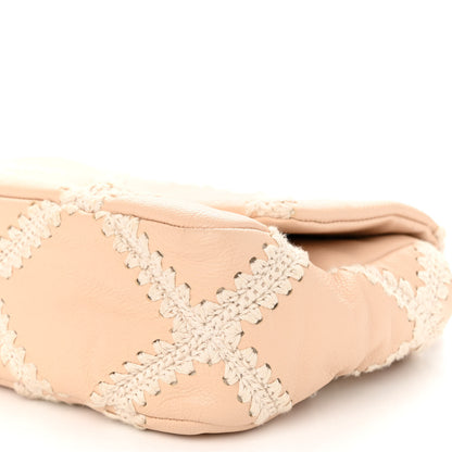 Chanel Calfskin Crochet Medium Chanel 19 Flap Beige 9 of 9