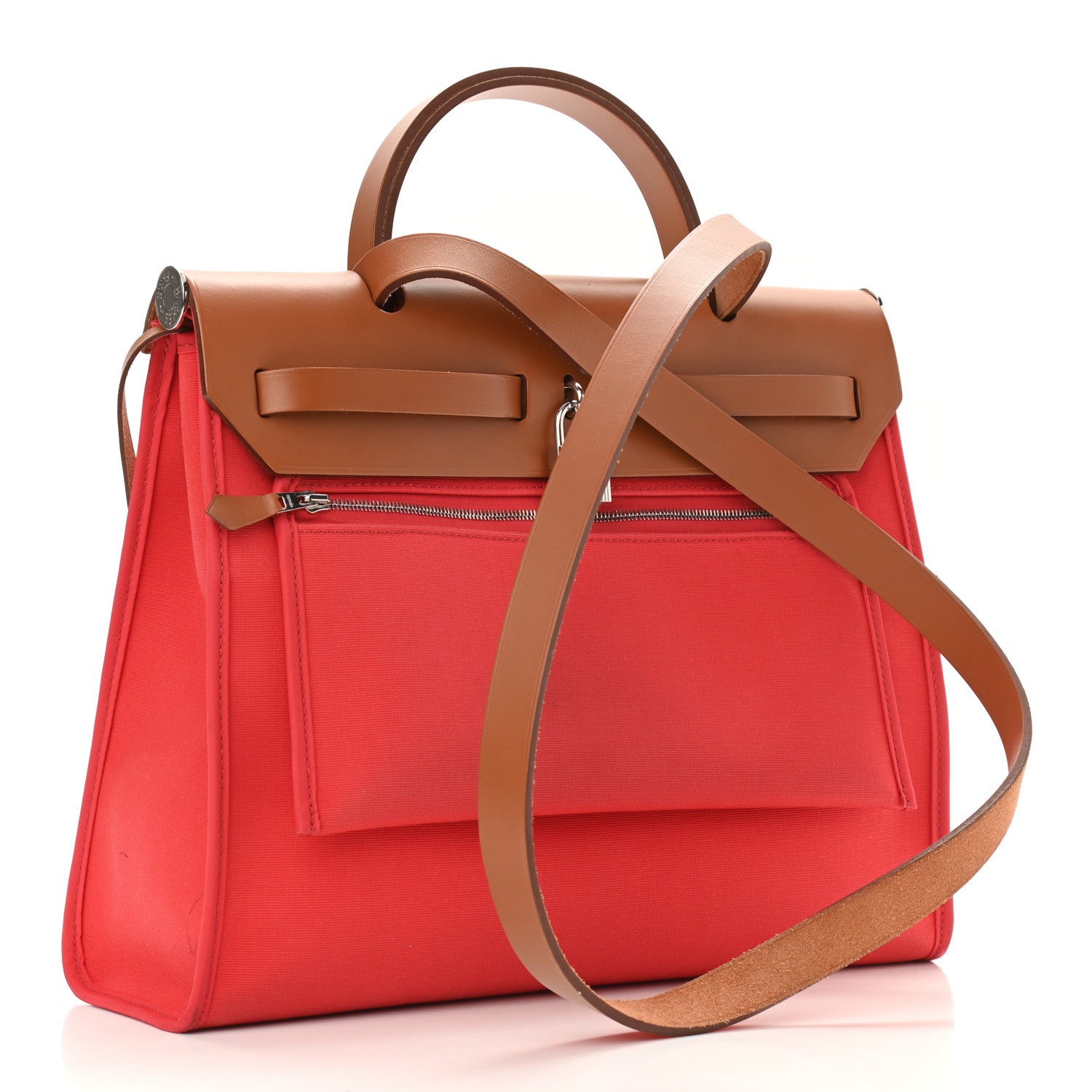 Hermes Vache Hunter Toile Herbag Zip 31 PM Bougainvillea 4 of 13