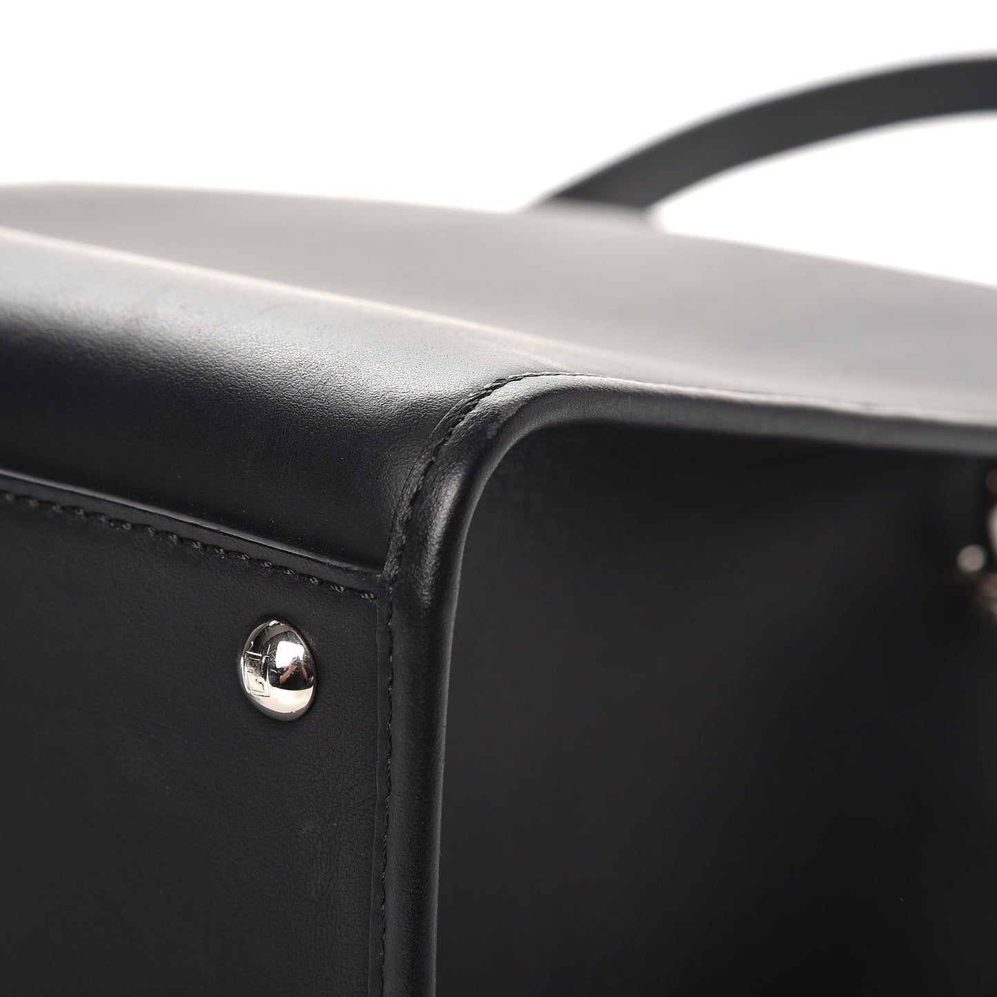 Vitello Century Opaco F is Fendi Regular Runaway Satchel Black