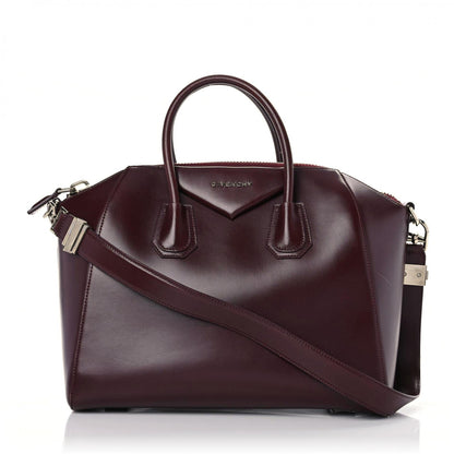 Givenchy Shiny Lord Calfskin Medium Antigona Burgundy 1 of 27