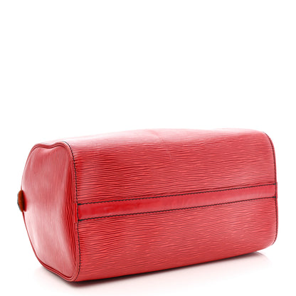 Louis Vuitton Epi Speedy 25 Castillan Red 4 of 19