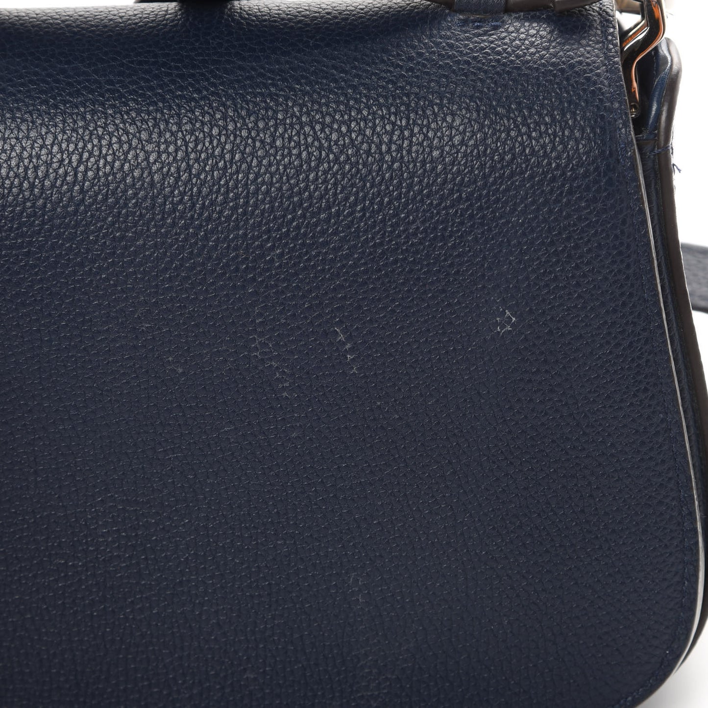 Grained Calfskin Vivienne NM Blue Marine