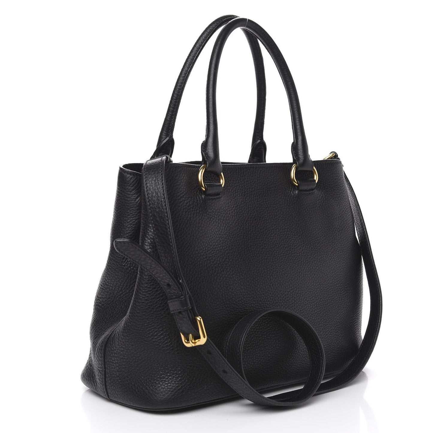 Vitello Daino Tote Black