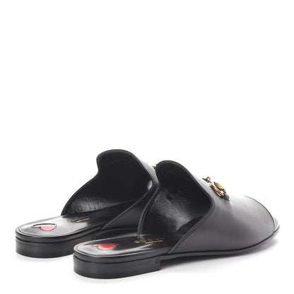 Gucci Malaga Kid Horsebit Slide Sandals 35.5 Black 4 of 8