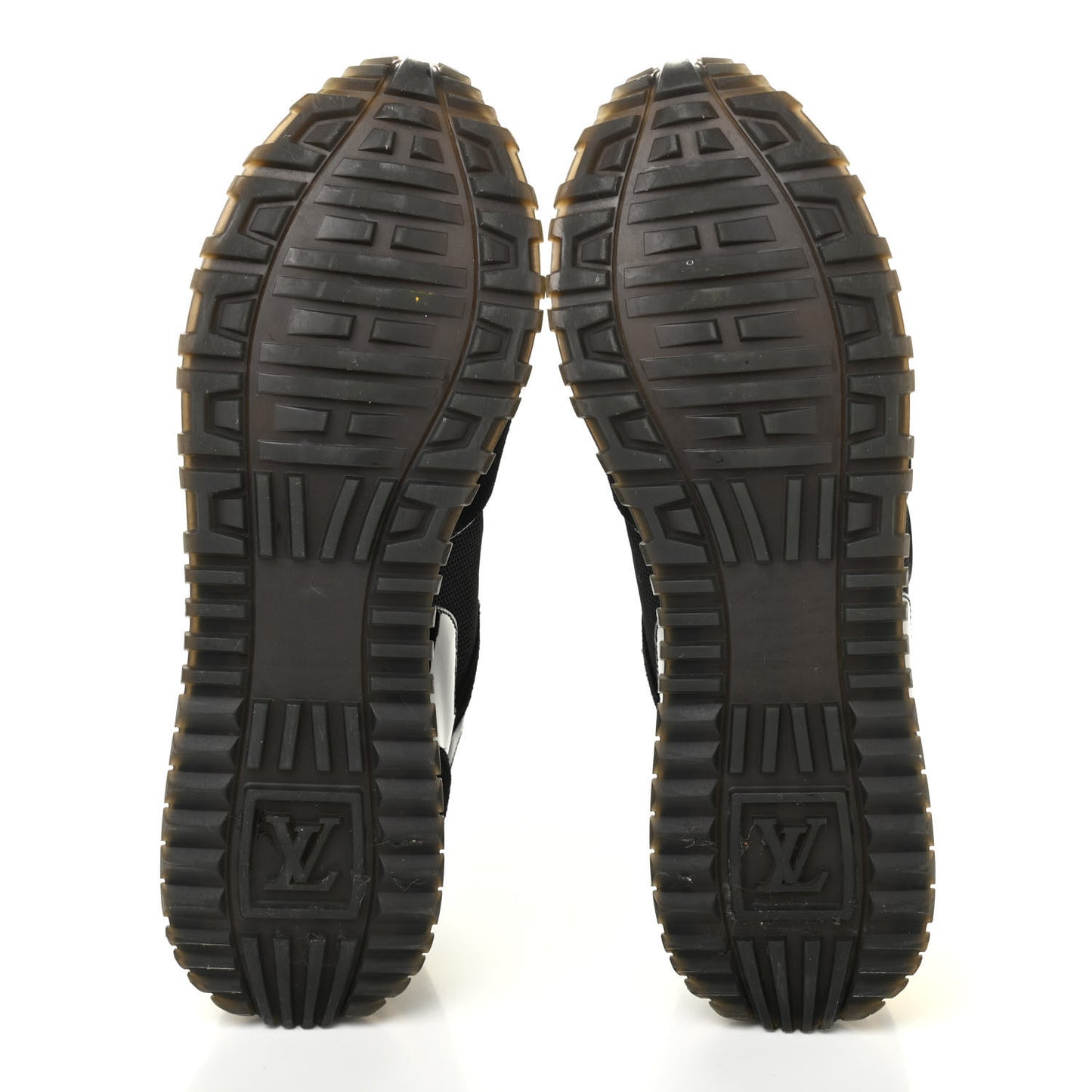 Suede Monogram Run Away Sneakers 38.5 Black