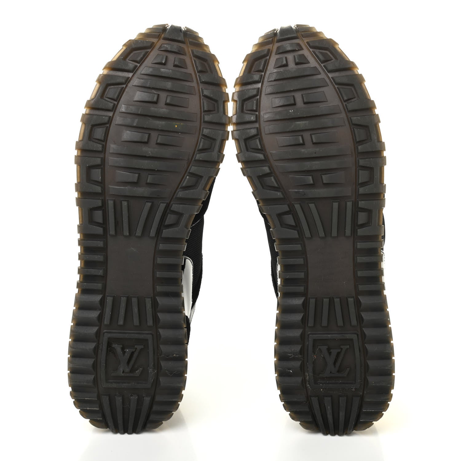 Louis Vuitton Suede Monogram Run Away Sneakers 38.5 Black 5 of 10