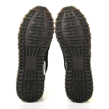 Louis Vuitton Suede Monogram Run Away Sneakers 38.5 Black 5 of 10