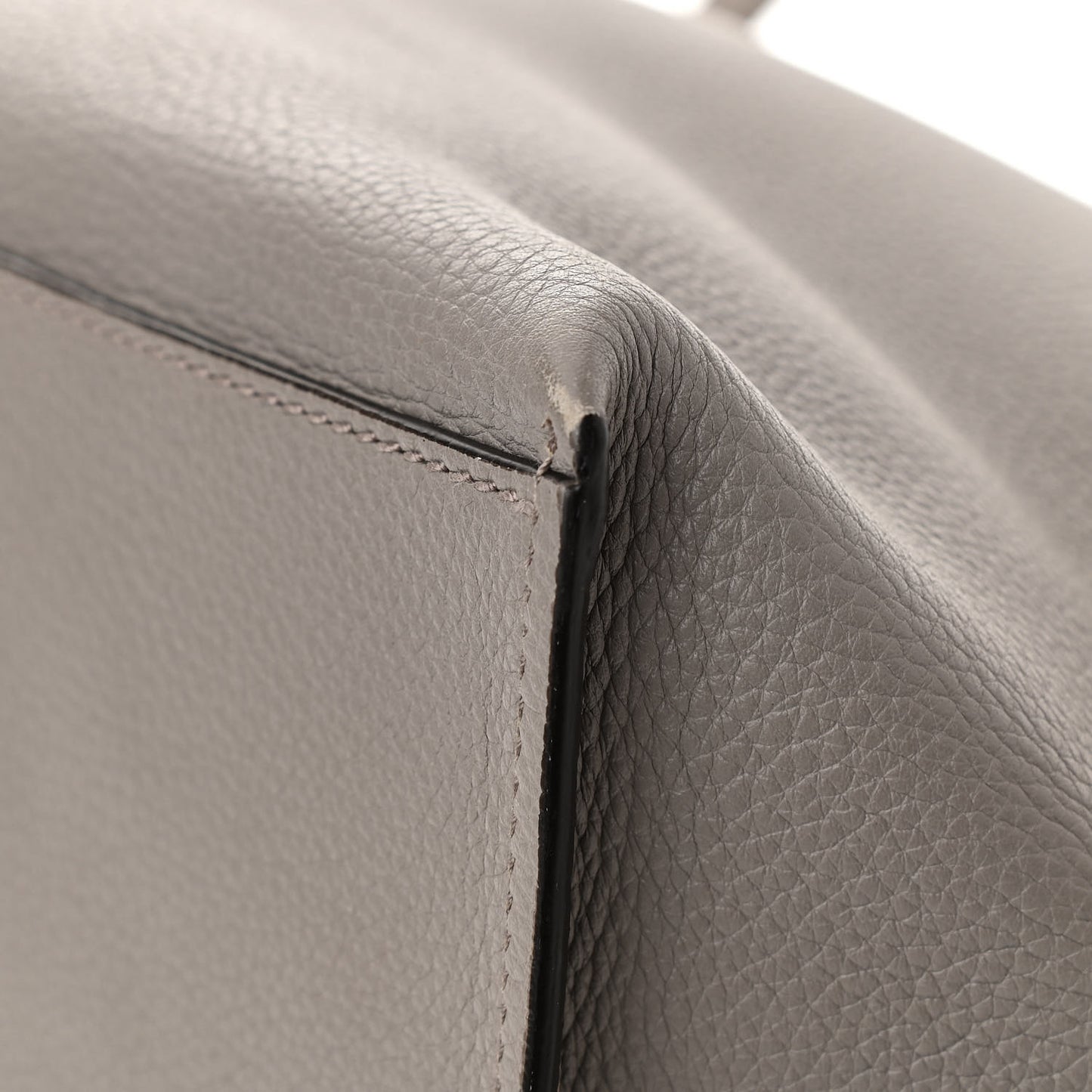 Cellarius Calfskin Large Bamboo Daily Top Handle Bag Storm Grey