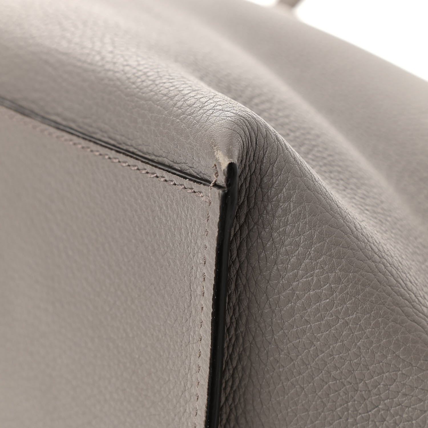 Gucci Cellarius Calfskin Large Bamboo Daily Top Handle Bag Storm Grey 12 of 12
