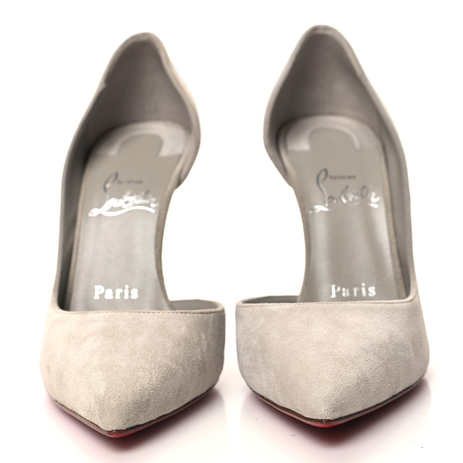 Christian Louboutin Veau Velour Iriza 100 Pumps 36 Goose 2 of 8