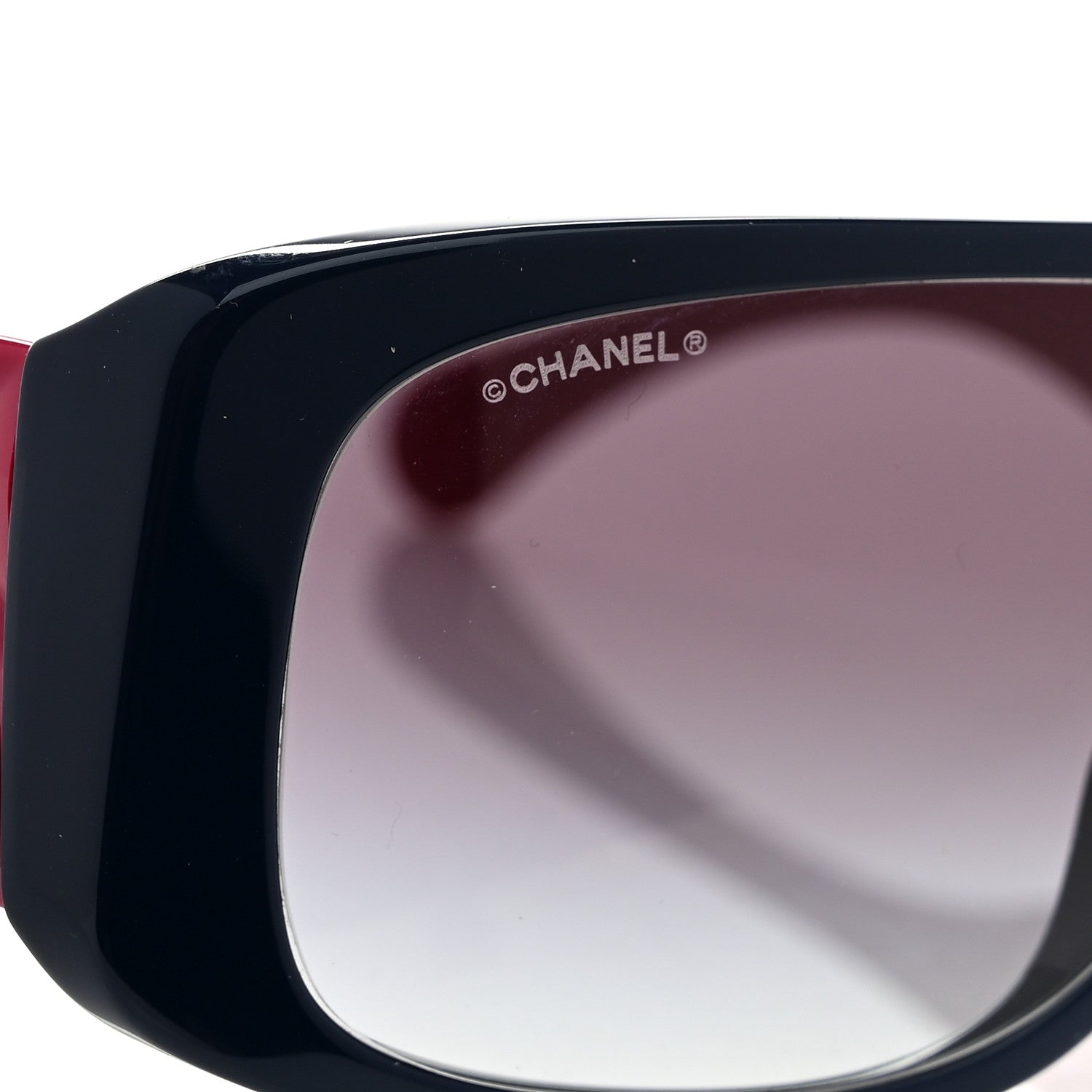 Chanel Acetate Shield Sunglasses 71466-A Blue Pink 7 of 8