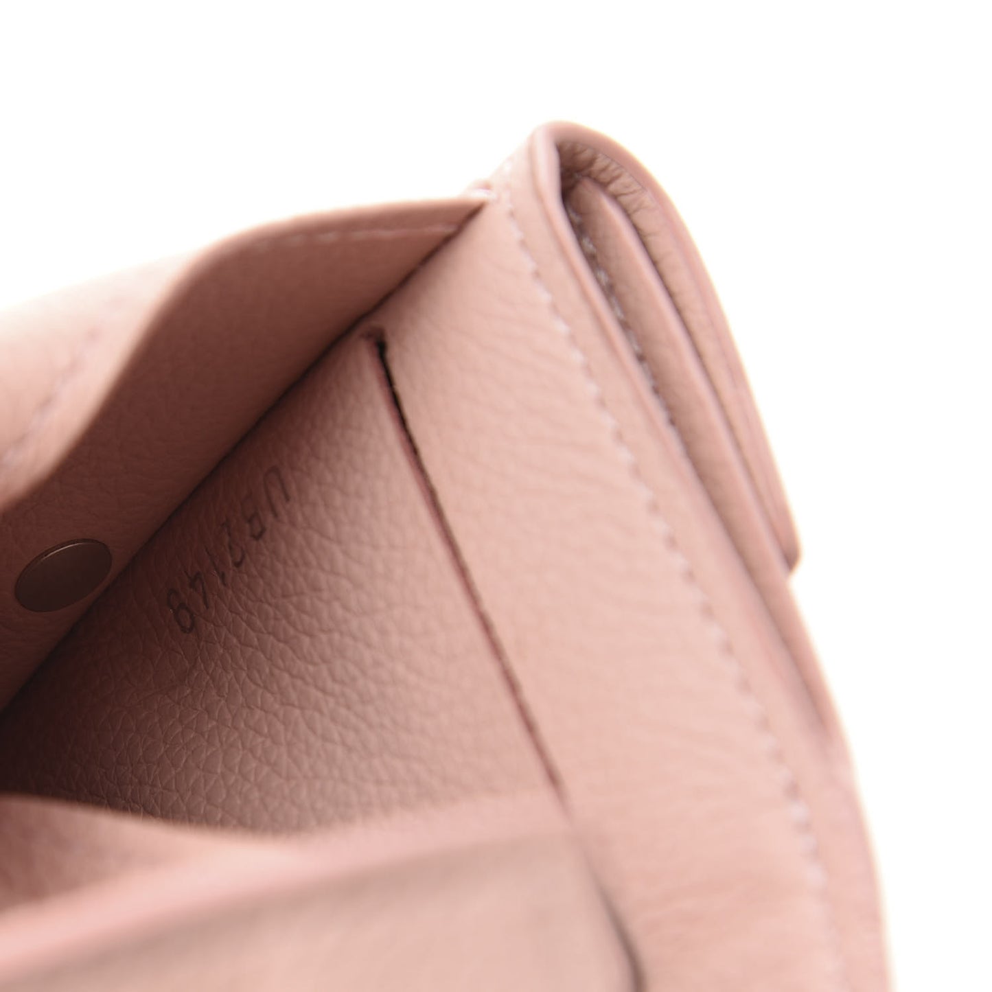Calfskin Lockmini Wallet Rose Ballerine