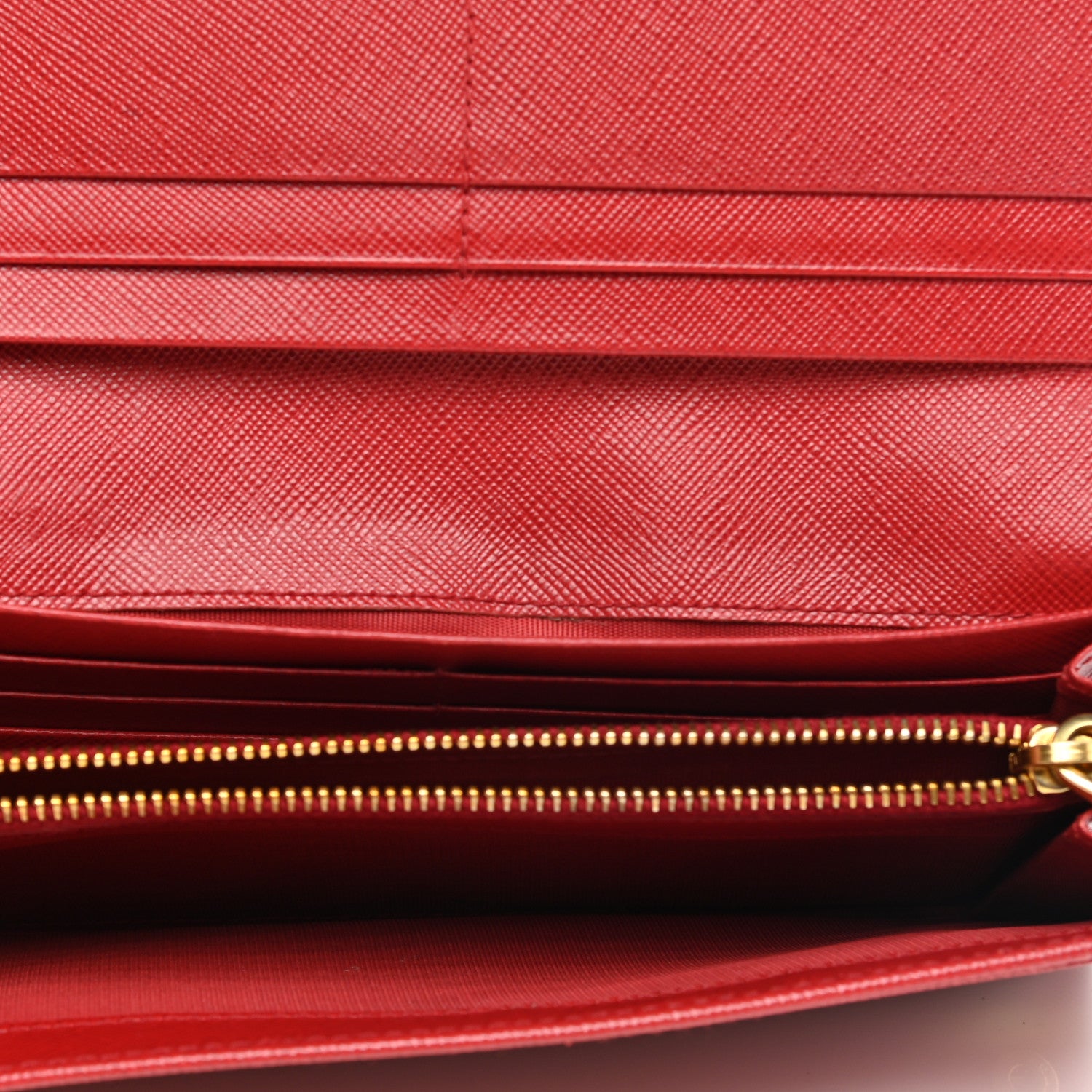 Prada Saffiano Fiocco Bow Continental Wallet Fuoco 5 of 13