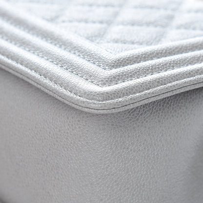 Chanel Caviar Quilted Small Boy Flap Grey 10 of 13