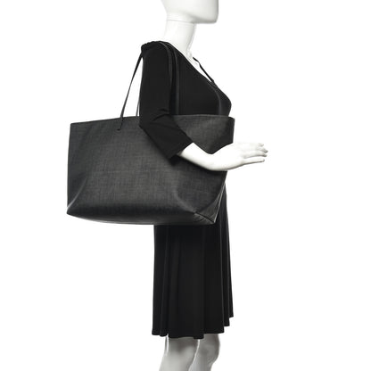 Fendi Zucca Spalmati Large Roll Tote Black 2 of 13