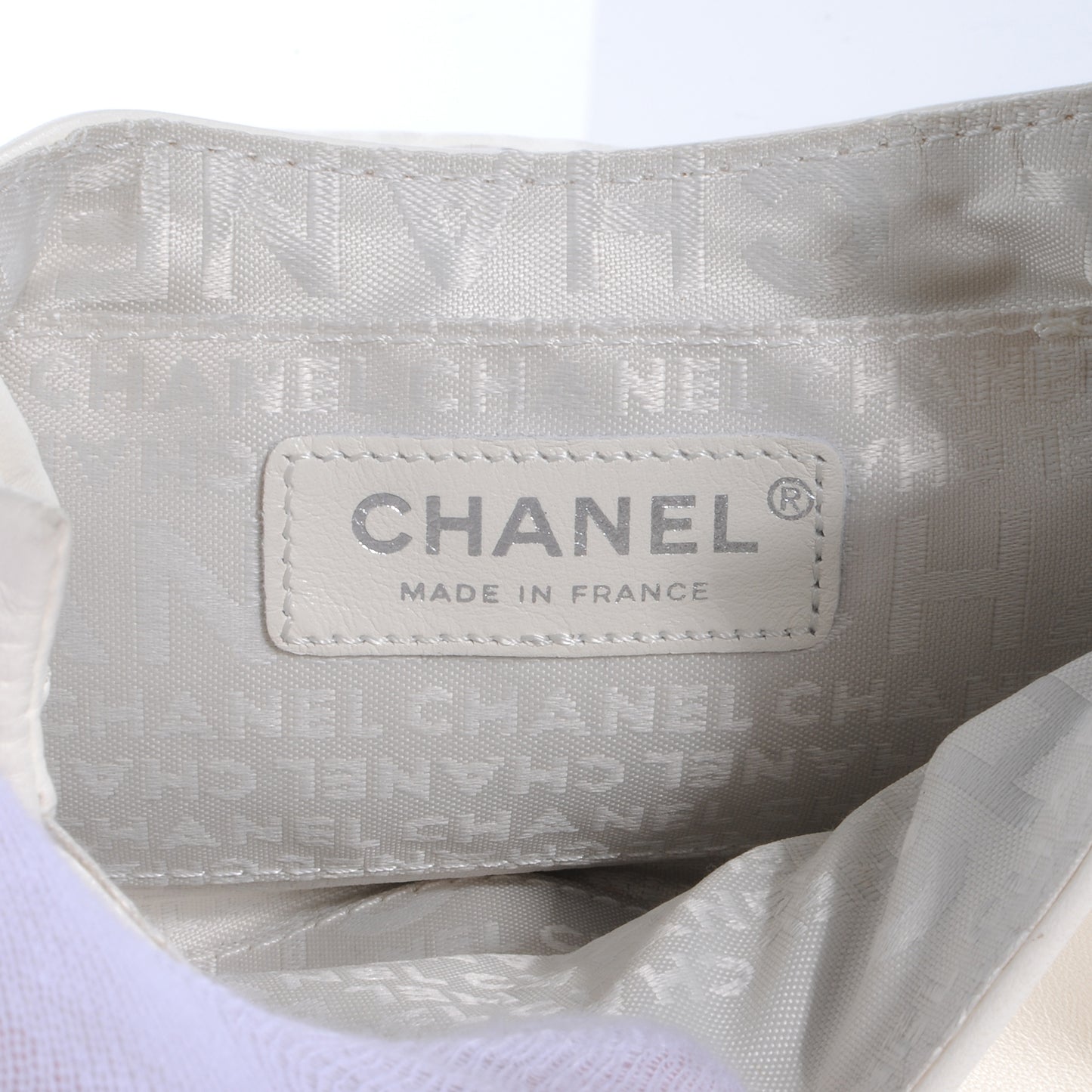 Lambskin Quilted Mini CC Shoulder Bag Ivory