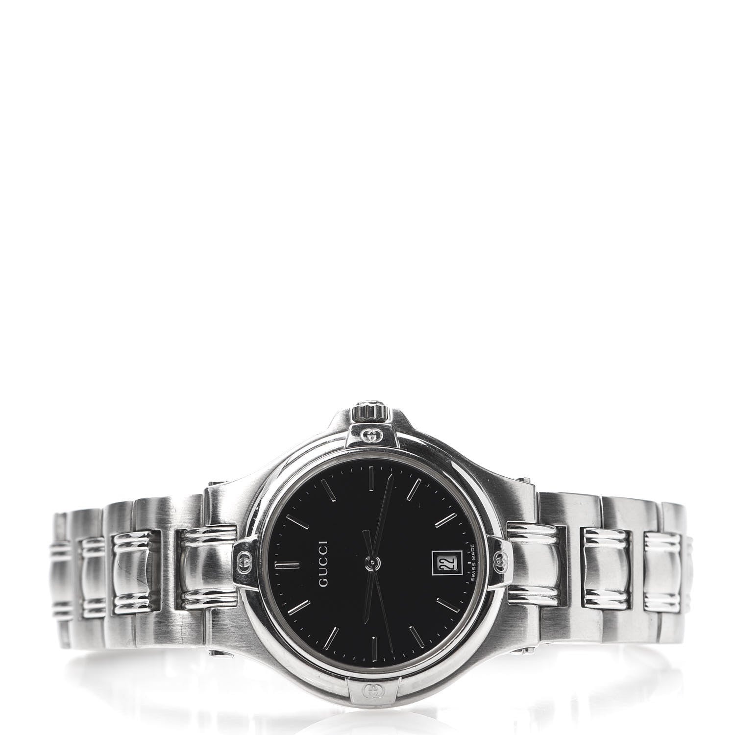 Gucci Stainless Steel 35mm 9040M Quartz Watch Black 3 of 7