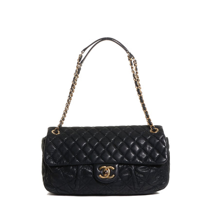 Chanel Iridescent Calfskin Chic Quilt Large Flap Black 1 of 8