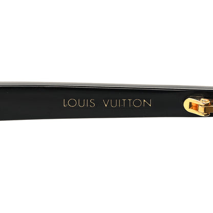 Louis Vuitton Acetate My Monogram Fame Rectangle Sunglasses Z2136U Black 5 of 8