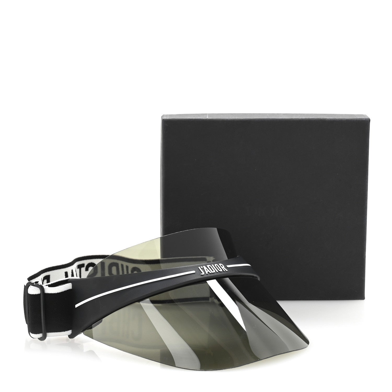 Christian Dior Mirrored DiorClub1 Sun Visor Black 9 of 9