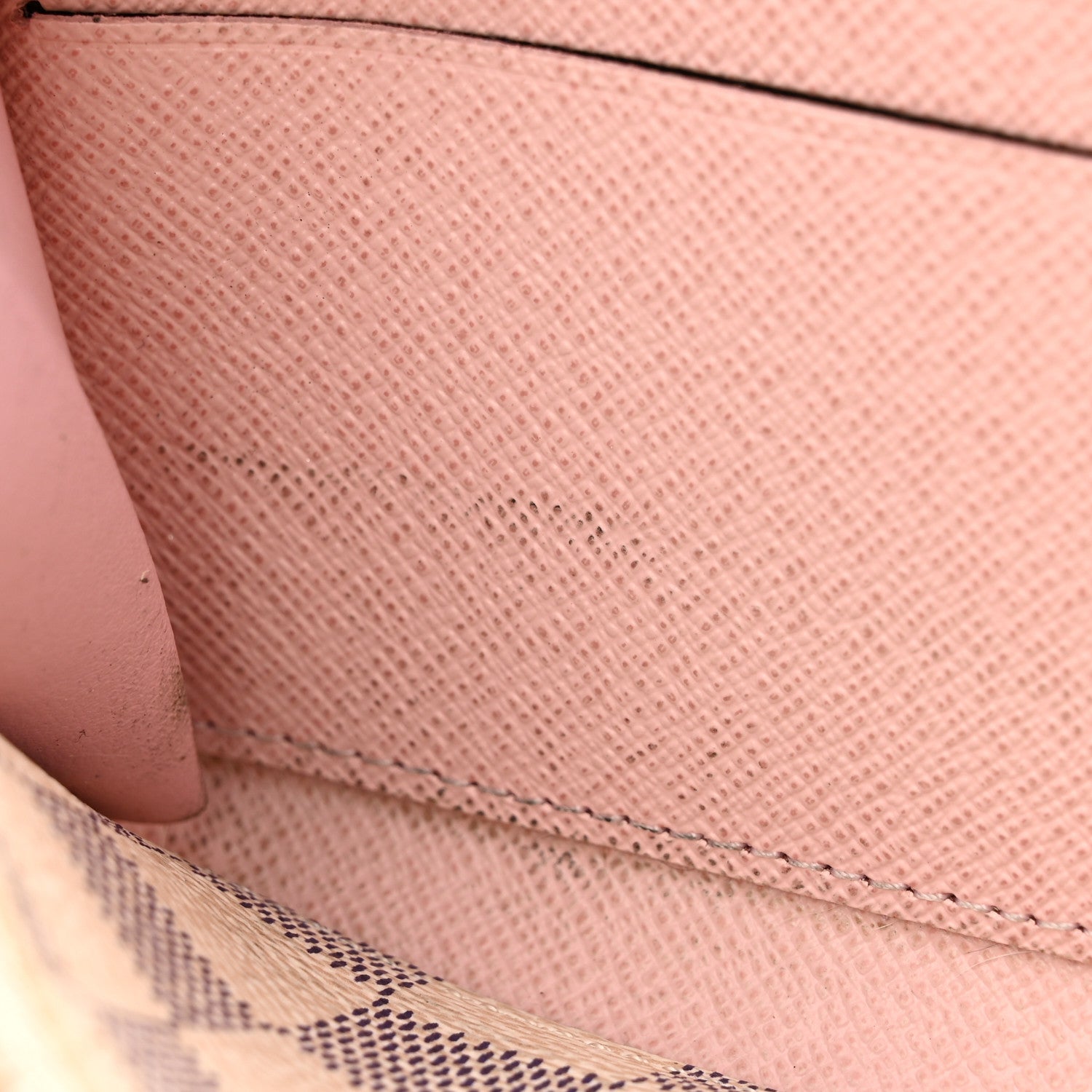 Louis Vuitton Damier Azur Clemence Wallet Rose Ballerine 7 of 7