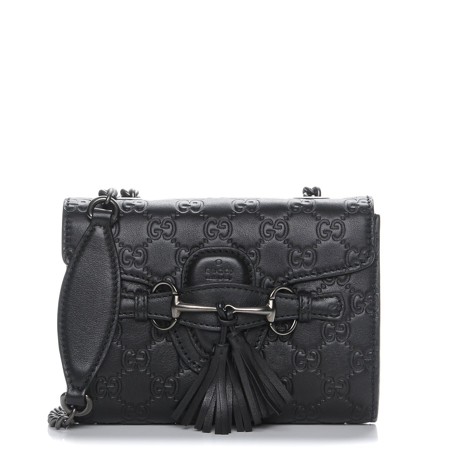Guccissima Mini Emily Shoulder Bag Black