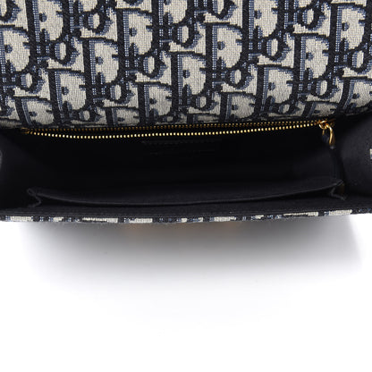 Christian Dior Oblique 30 Montaigne Flap Bag Blue 5 of 11