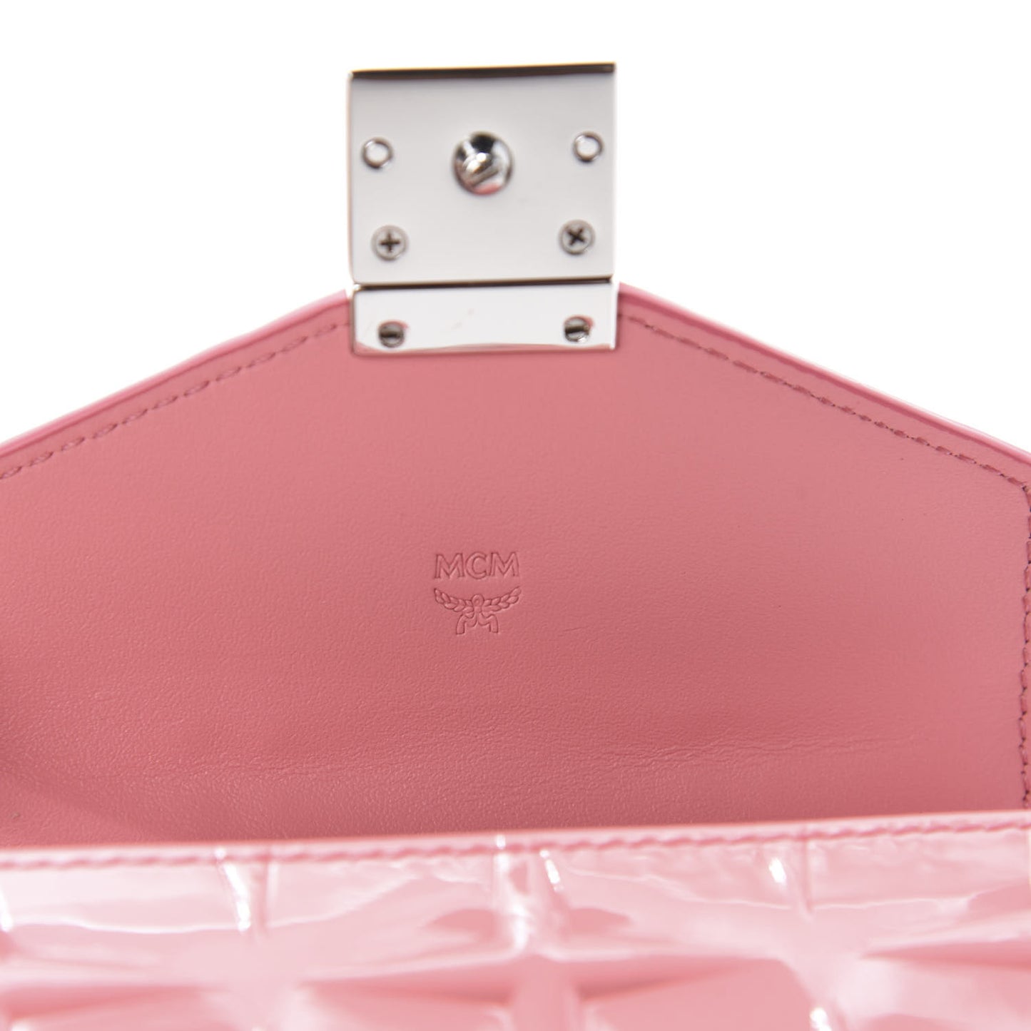 Diamond Patent Patricia Round Crossbody Bag Salmon Rose