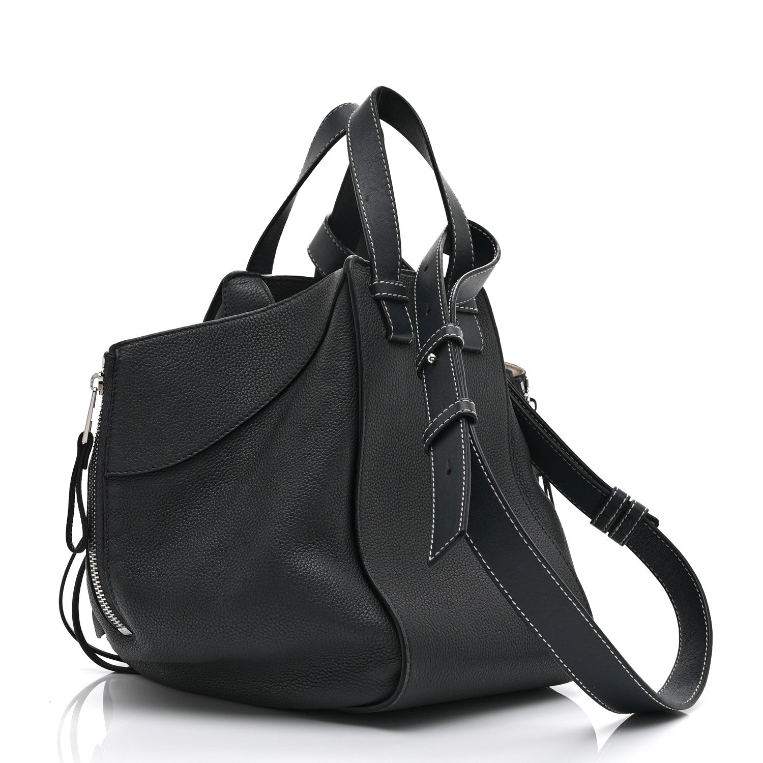 Loewe Calfskin Small Hammock Shoulder Bag Grey 3 of 10