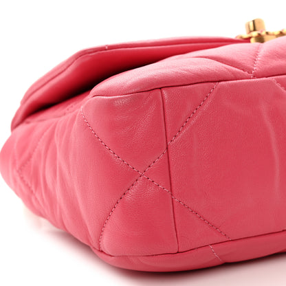 Chanel Lambskin Quilted Medium Chanel 19 Flap Light Pink 9 of 11