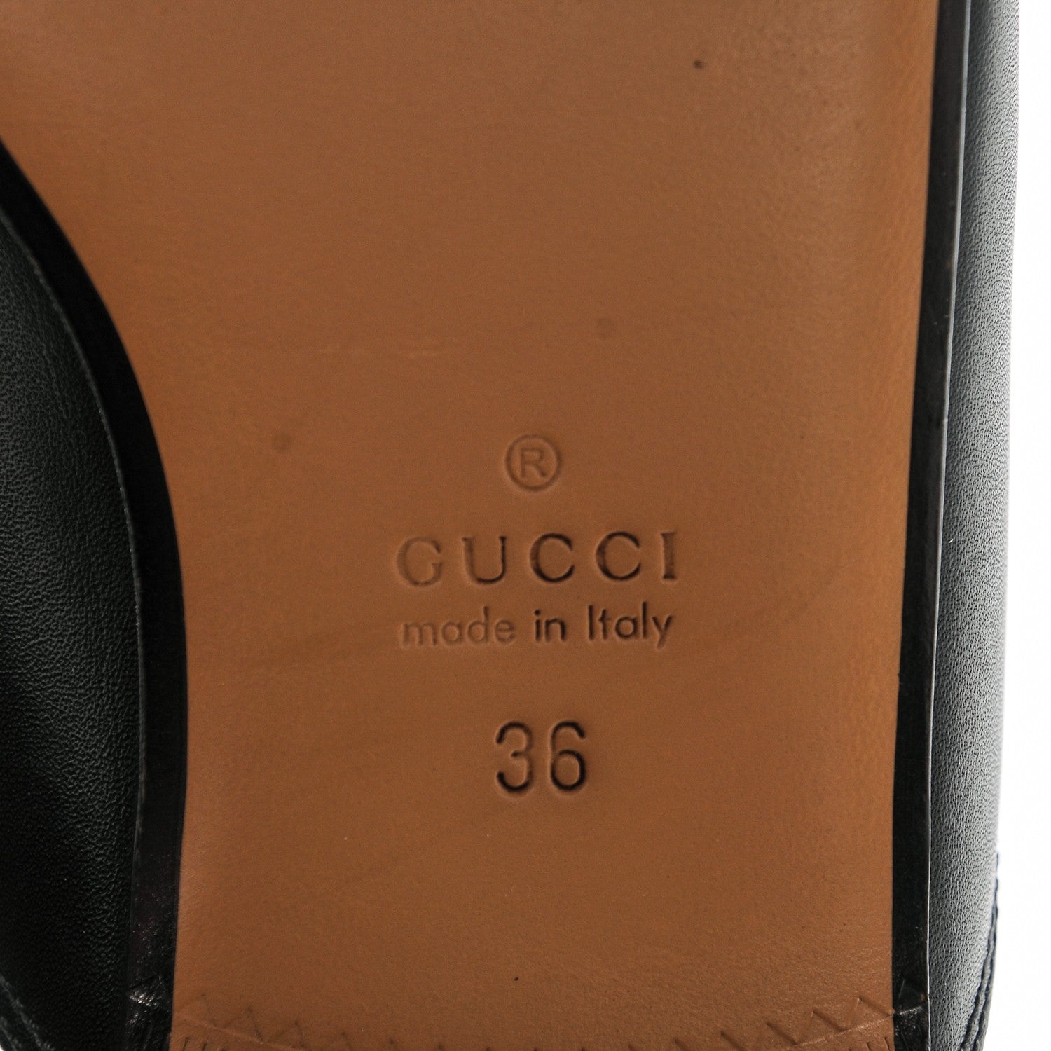Gucci Calfskin Crystal Tiger Embroidered Womens Princetown Slippers 36 Black 6 of 6