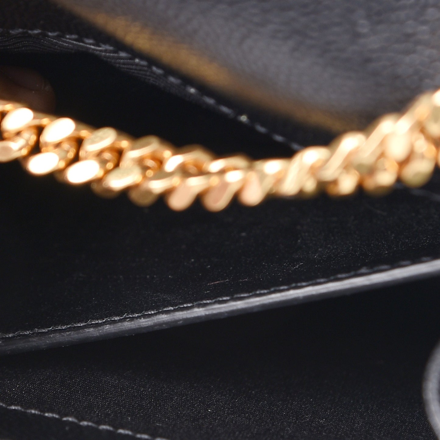 Grain De Poudre Medium Classic Monogram Kate Satchel Black