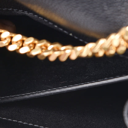 Saint Laurent Grain De Poudre Medium Classic Monogram Kate Satchel Black 8 of 11