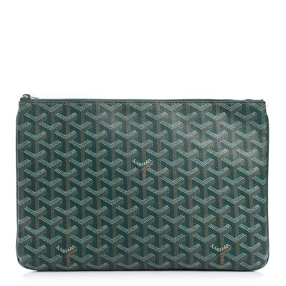 Goyard Goyardine Senat Pochette MM Green 1 of 9