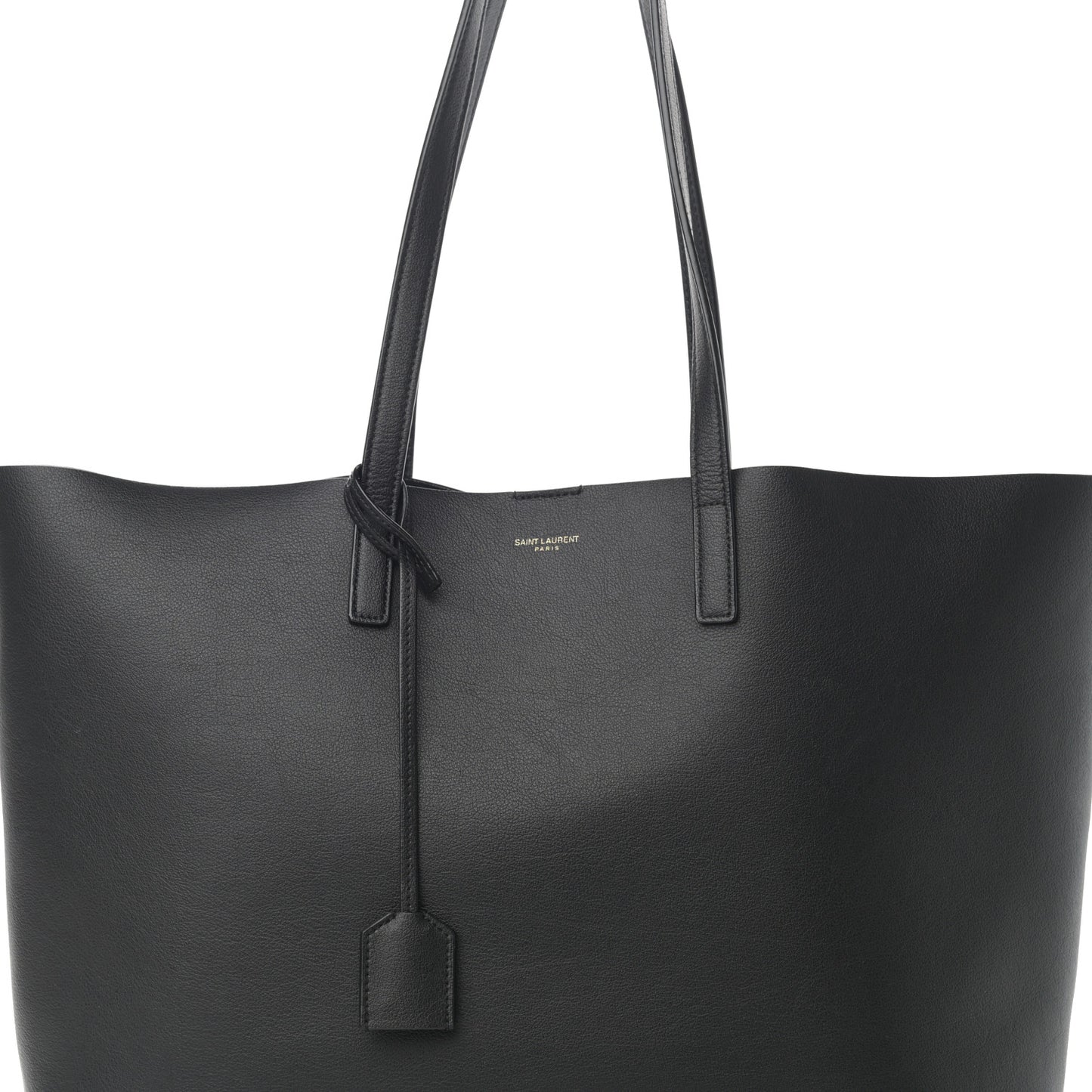 Calfskin Large Shopping Tote Black