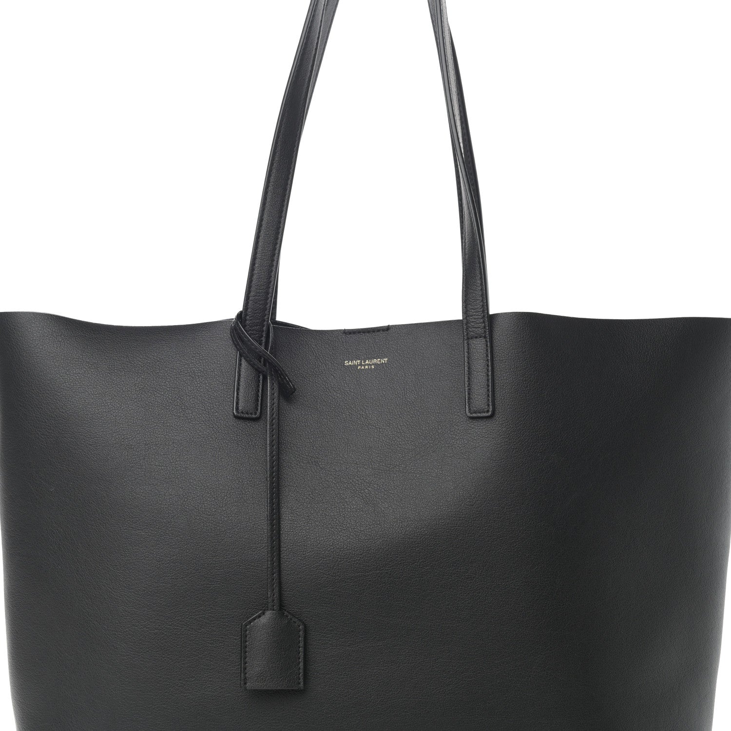 Saint Laurent Calfskin Large Shopping Tote Black 9 of 12