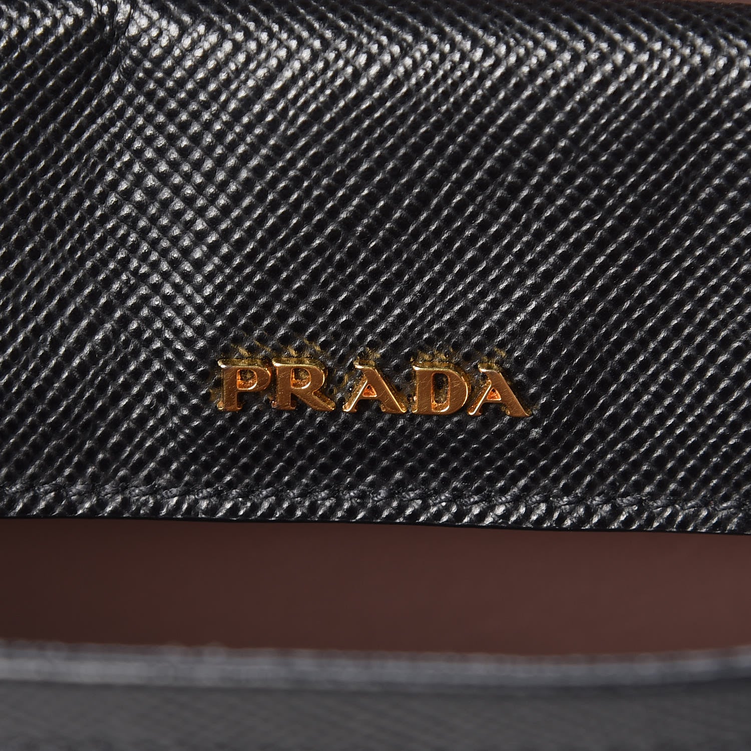 Prada Saffiano Cuir Large Double Bag Black Cipria 6 of 16