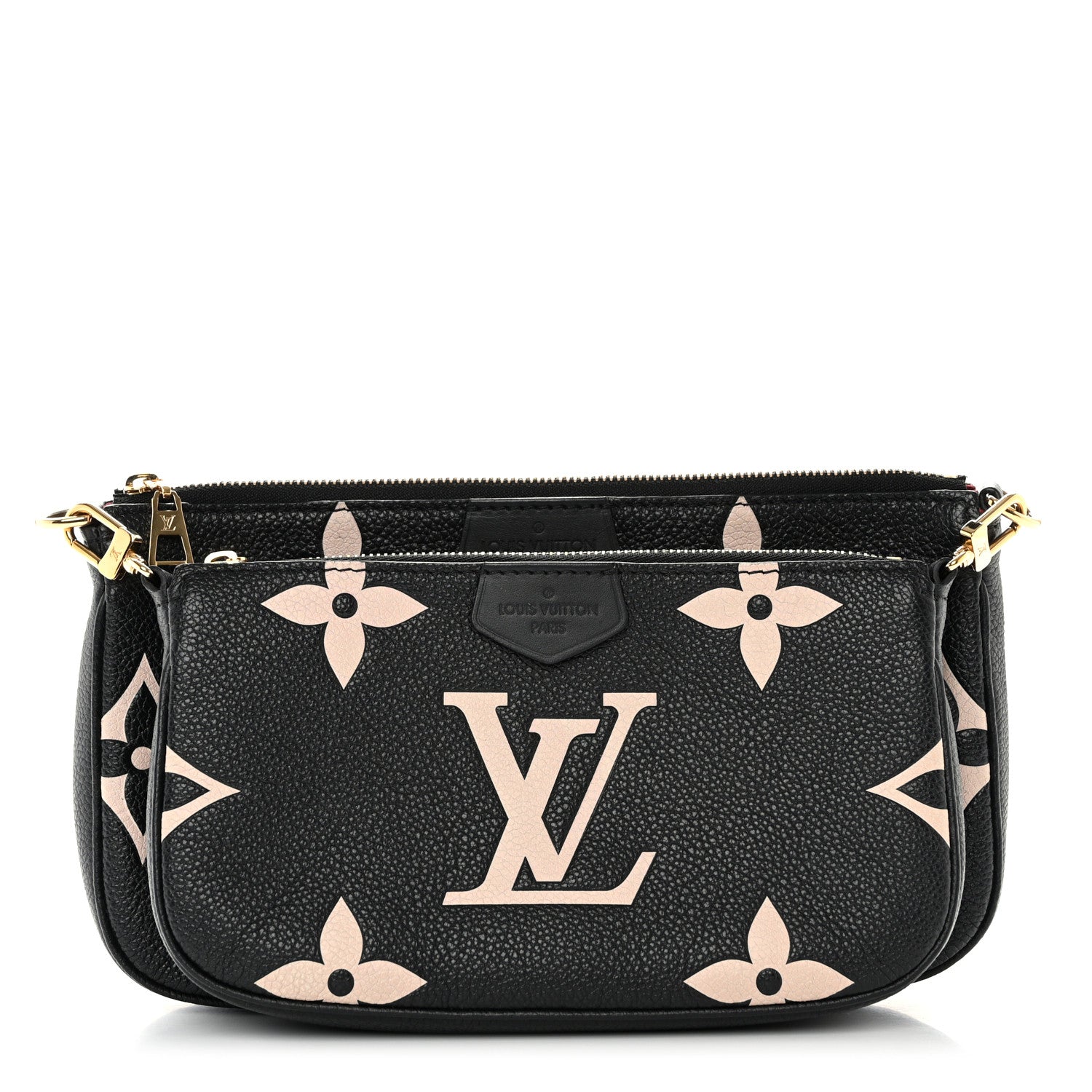 Louis Vuitton Empreinte Monogram Giant Multi Pochette Accessories Black Beige 1 of 11