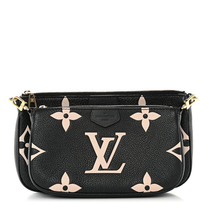 Louis Vuitton Empreinte Monogram Giant Multi Pochette Accessories Black Beige 1 of 11