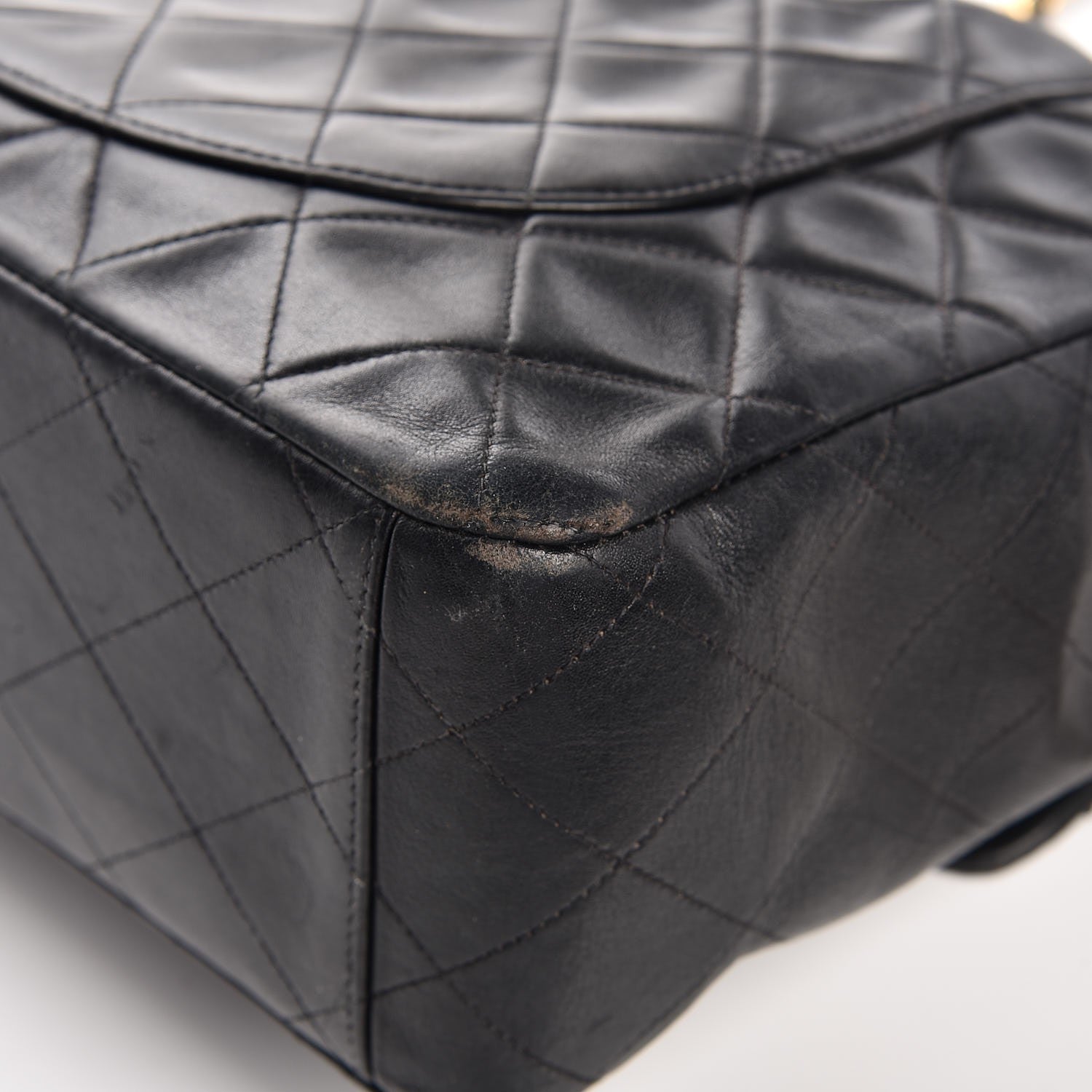 Chanel Lambskin Quilted XL Jumbo Single Flap Black 20 of 20