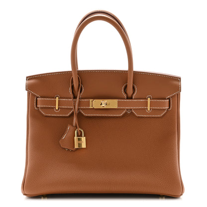 Hermes Togo Birkin 30 Gold 1 of 10
