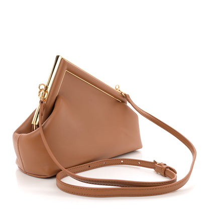 Fendi Shiny Nappa Small Fendi First Caramello 3 of 12