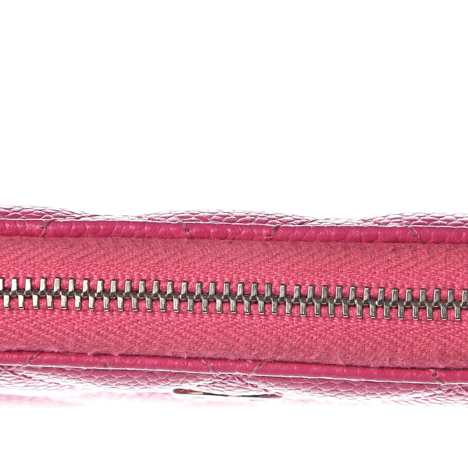 Chanel Caviar Quilted Small Zip Around Wallet Pink 9 of 10