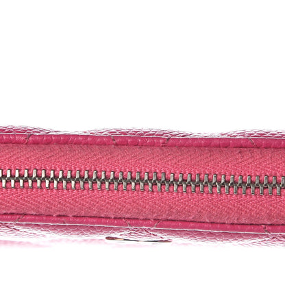 Chanel Caviar Quilted Small Zip Around Wallet Pink 9 of 10